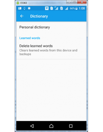 Gboard Personal Dictionary