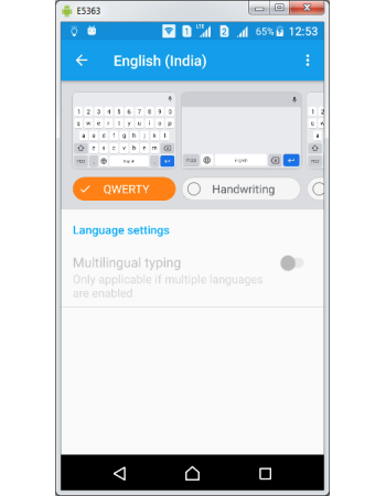 Gboard English Language Keyboards & Layouts